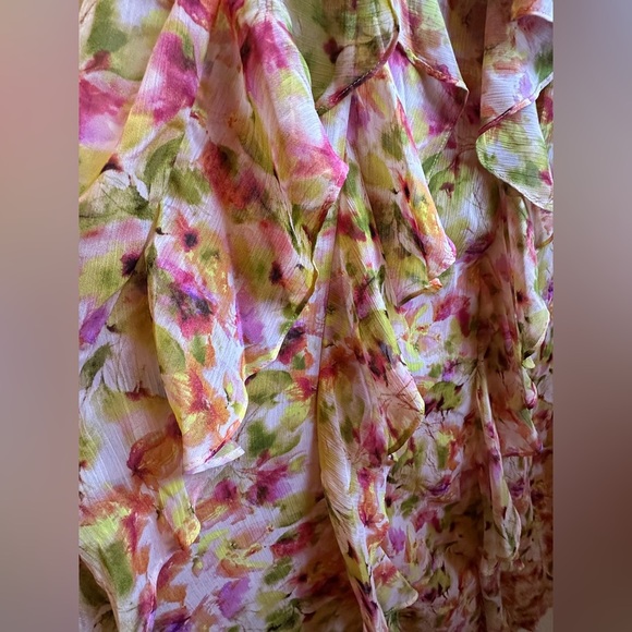 NWT MISA Los Angeles Claudita Dress in Golden Flora - Picture 11 of 15